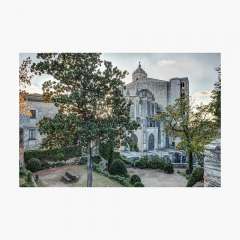 The Backyard of Girona Cathedral (Catalonia) - Photographic Print