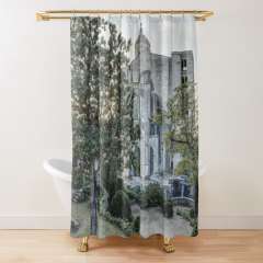 The Backyard of Girona Cathedral (Catalonia) - Shower Curtain