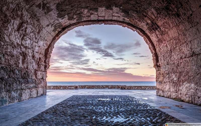 A Window to The Mediterranean Sea, Altafulla (Catalonia) Free 4K HD Wallpaper