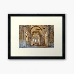 Sant Pere de Casserres Monastery, Church (Catalonia) - Framed Art Print