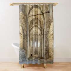 Sant Pere de Casserres Monastery, Church (Catalonia) - Shower Curtain