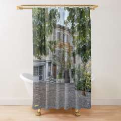 Le Castellet, Place du Jeu de Paume (France) - Shower Curtain