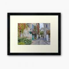 Rue Droite (Le Castellet, France) - Framed Art Print