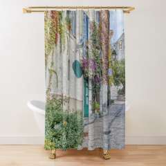 Rue Droite (Le Castellet, France) - Shower Curtain