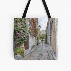 Rue Droite (Le Castellet, France) 2 - All Over Print Tote Bag