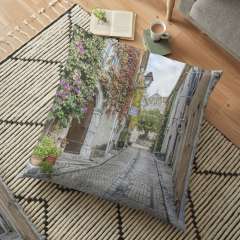 Rue Droite (Le Castellet, France) 2 - Floor Pillow