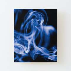 Smoke Close Up - Wood Mounted Print
