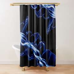 Smoke and Fish - Shower Curtain