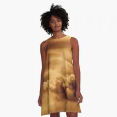 Golden Clouds - A-Line Dress
