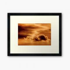 Golden Clouds - Framed Art Print