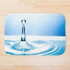 Blue Water Drop - Bath Mat