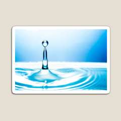 Blue Water Drop - Magnet