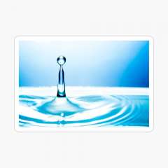 Blue Water Drop - Sticker