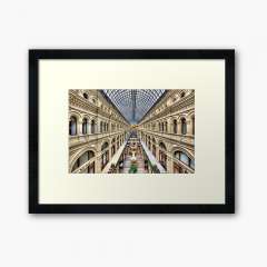 GUM Department Store In Moscow - Framed Art Print