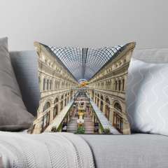 GUM Department Store In Moscow - Throw Pillow