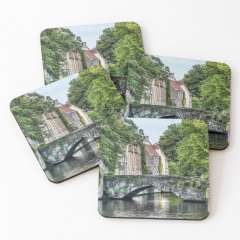 Meestraat Bridge in Bruges - Coasters (Set of 4)