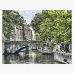 Meestraat Bridge in Bruges - Jigsaw Puzzle