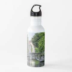 Meestraat Bridge in Bruges - Water Bottle