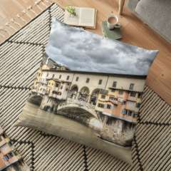 The Ponte Vecchio (Florence) - Floor Pillow