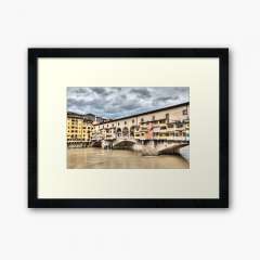 The Ponte Vecchio (Florence) - Framed Art Print