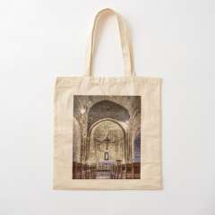 Le Castellet Medieval Church - Cotton Tote Bag