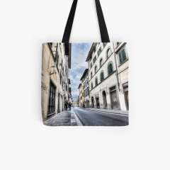 Florence Streets (Italy) - All Over Print Tote Bag