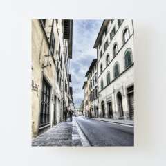 Florence Streets (Italy) - Canvas Mounted Print