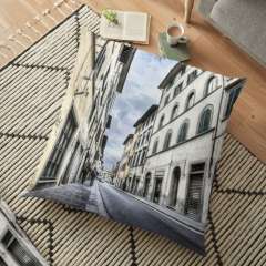 Florence Streets (Italy) - Floor Pillow