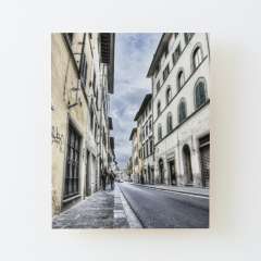 Florence Streets (Italy) - Wood Mounted Print