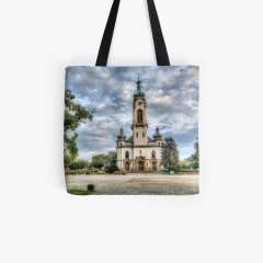 Protestant Church Hockenheim (Germany) - All Over Print Tote Bag