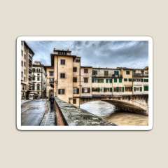 The Ponte Vecchio, Northeast Corner (Florence) - Magnet