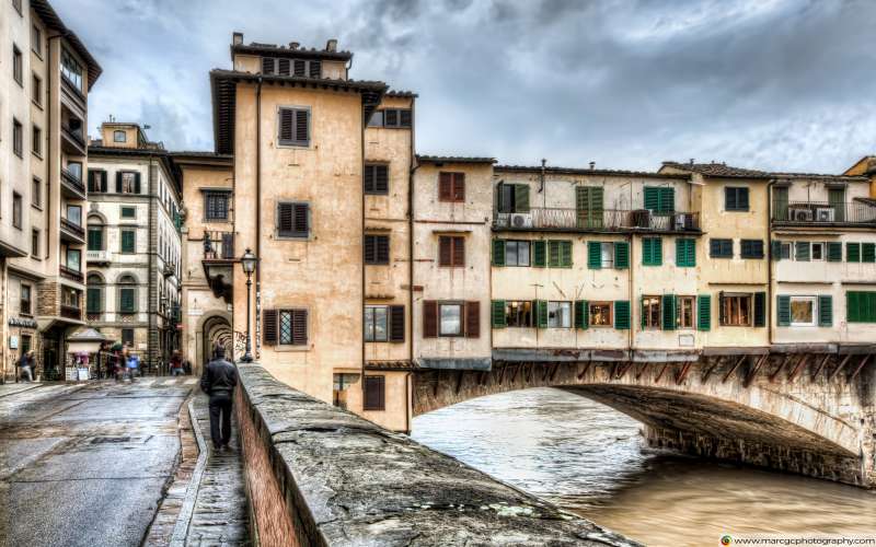 The Ponte Vecchio, Northeast Corner (Florence) Free 4K HD Wallpaper