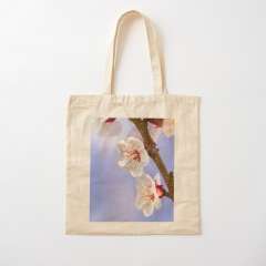 Apricot Flowers - Cotton Tote Bag