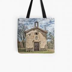 Saint Gaietà Chapel (Castellterçol, Catalonia) - All Over Print Tote Bag