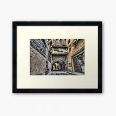 Narrow Streets in Florence - Framed Art Print